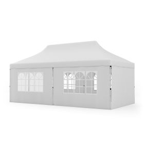 10 x 20 Feet Pop up Canopy with 6 Sidewalls Windows and Carrying Bag