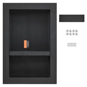 Shower Niche Ready for Tile 16" x 24", Double Shelf Organizer, Square Corners Wall-inserted Niche Recessed